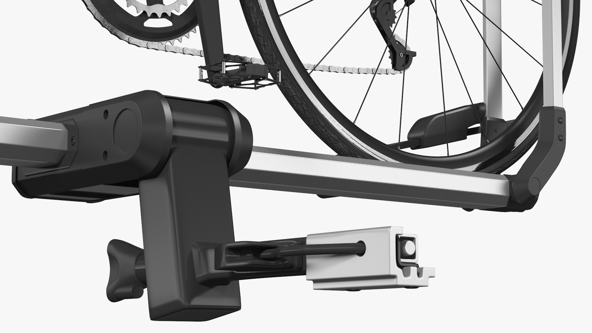 3D Hybrid SUV with Bike Rack Aluminum Platform Road Bike model