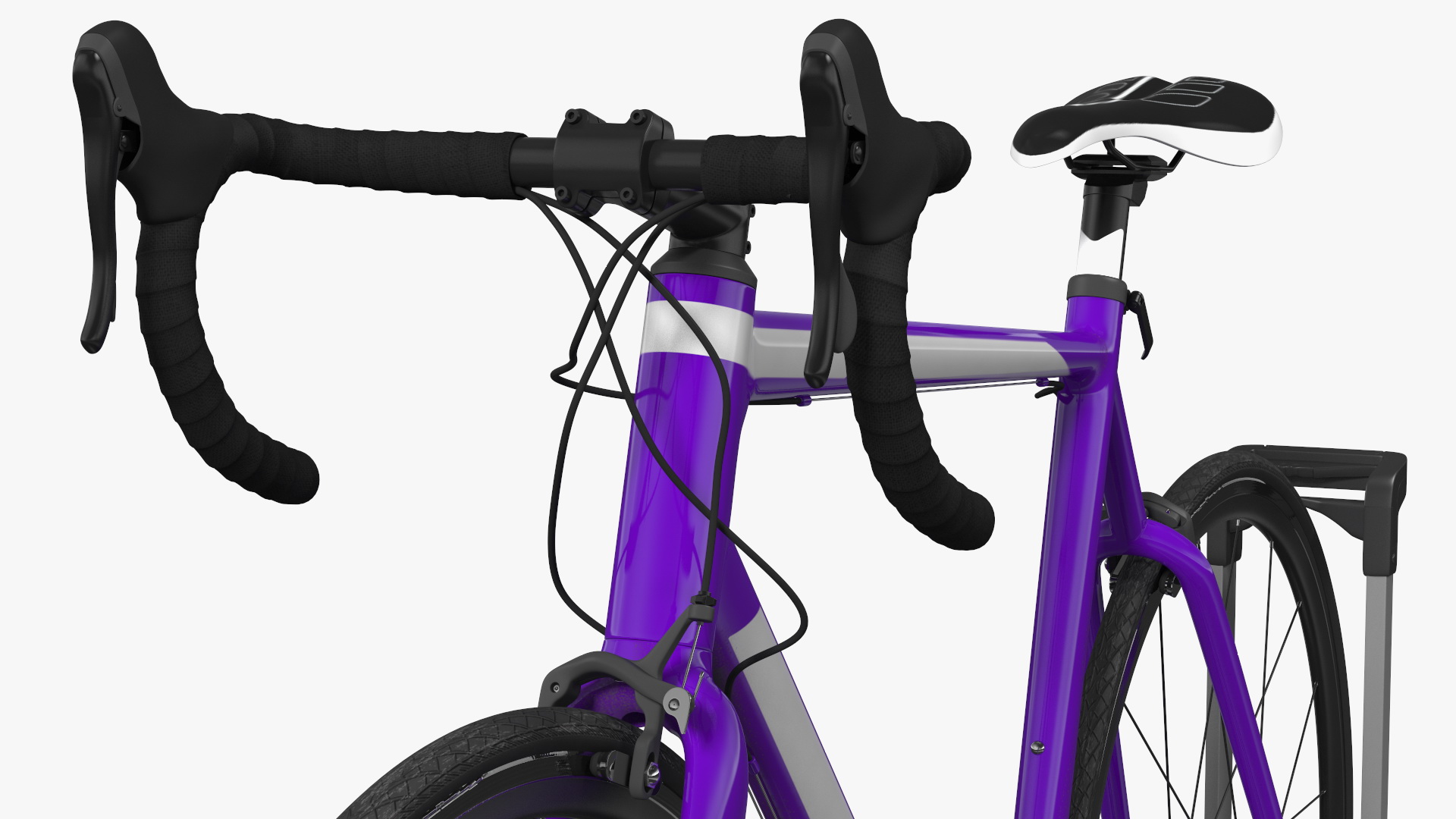 3D Hybrid SUV with Bike Rack Aluminum Platform Road Bike model