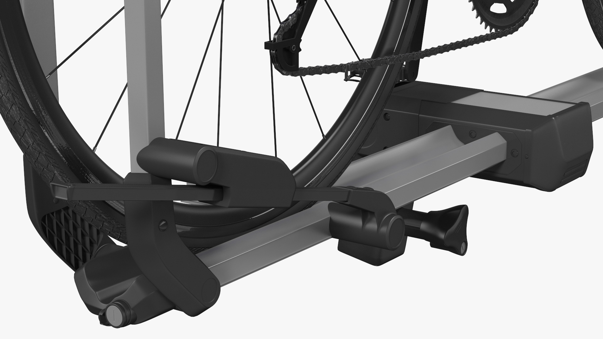 3D Hybrid SUV with Bike Rack Aluminum Platform Road Bike model