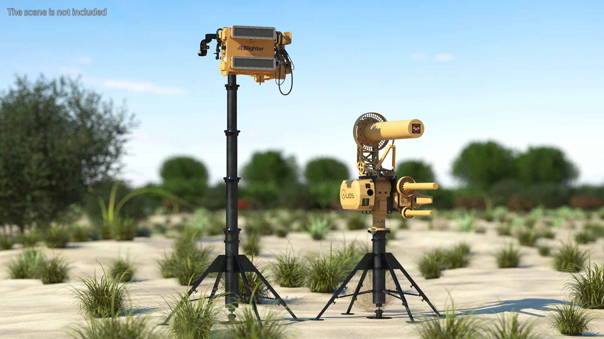 Blighter AUDS Anti UAV Defence System with Radar Set 3D
