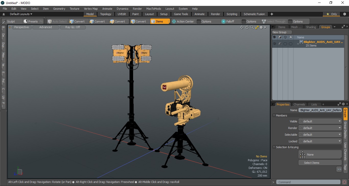Blighter AUDS Anti UAV Defence System with Radar Set 3D