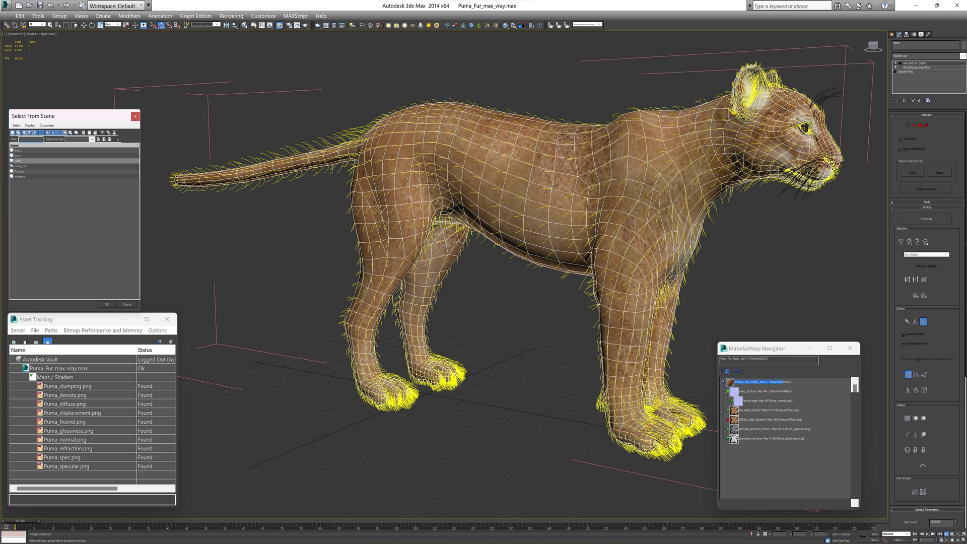 3D model Puma Fur