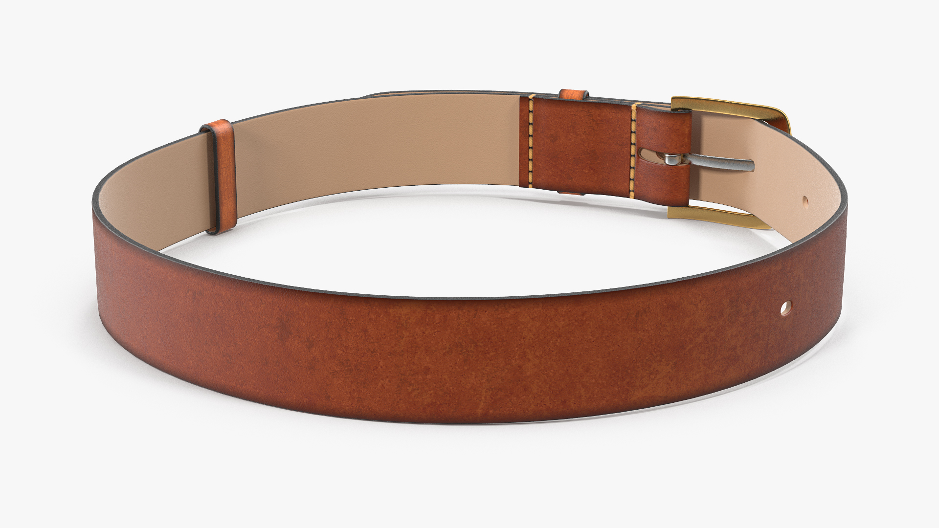 3D Men Belt For Jeans Grain Cow Leather