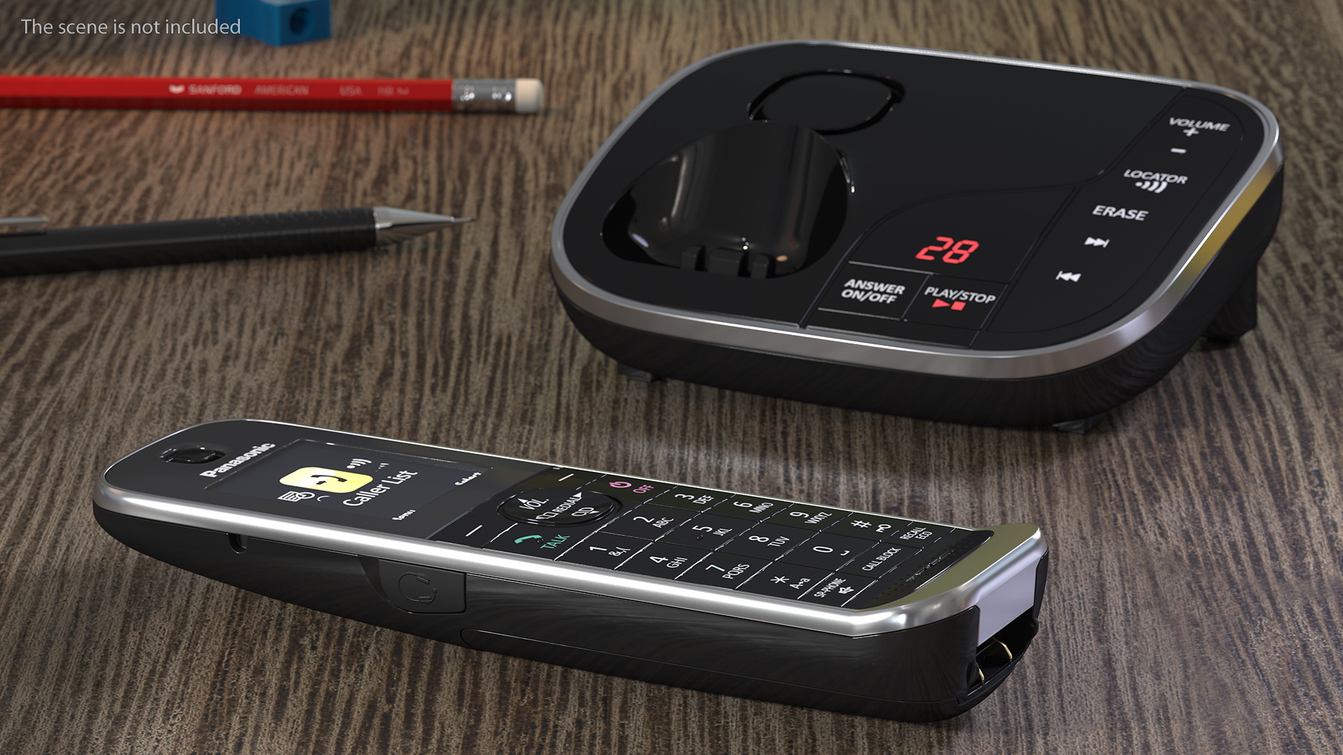 3D model Panasonic KX TGJ420E DECT Cordless Phone