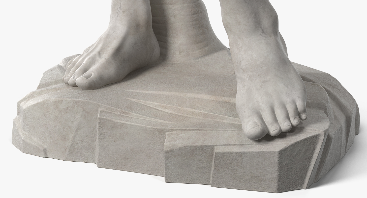3D David Statue by Michelangelo model
