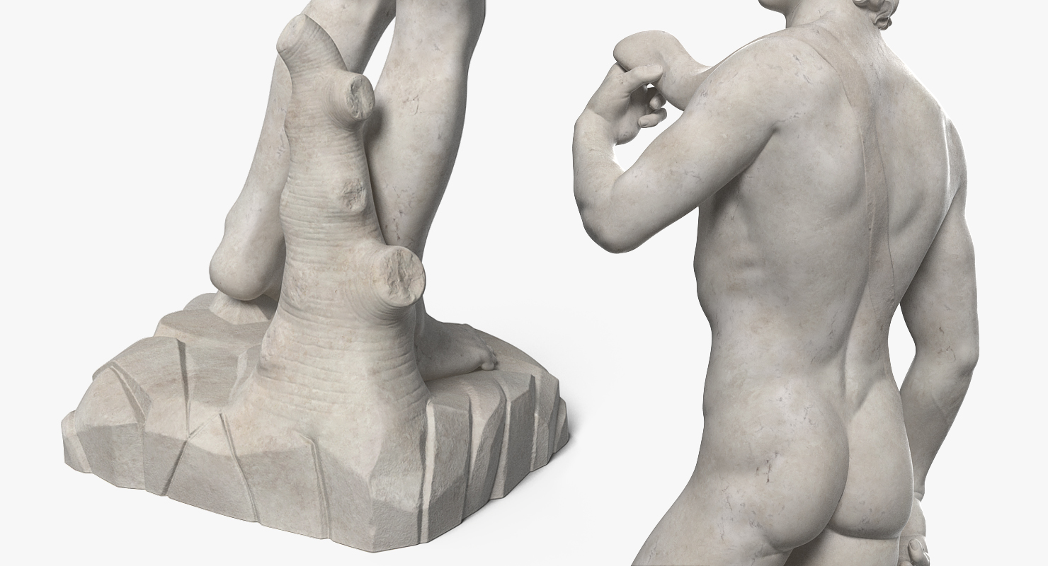 3D David Statue by Michelangelo model