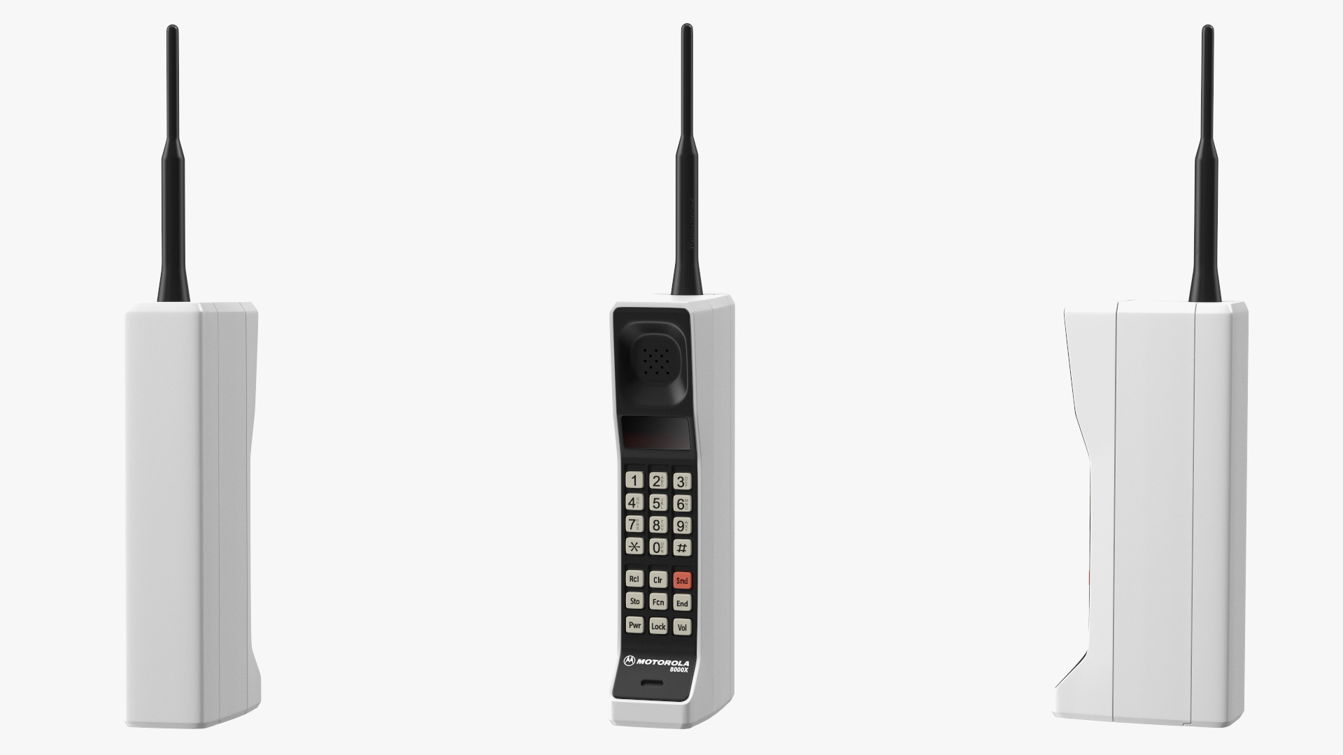 3D Motorola DynaTAC 8000X Vintage Mobile Phone model