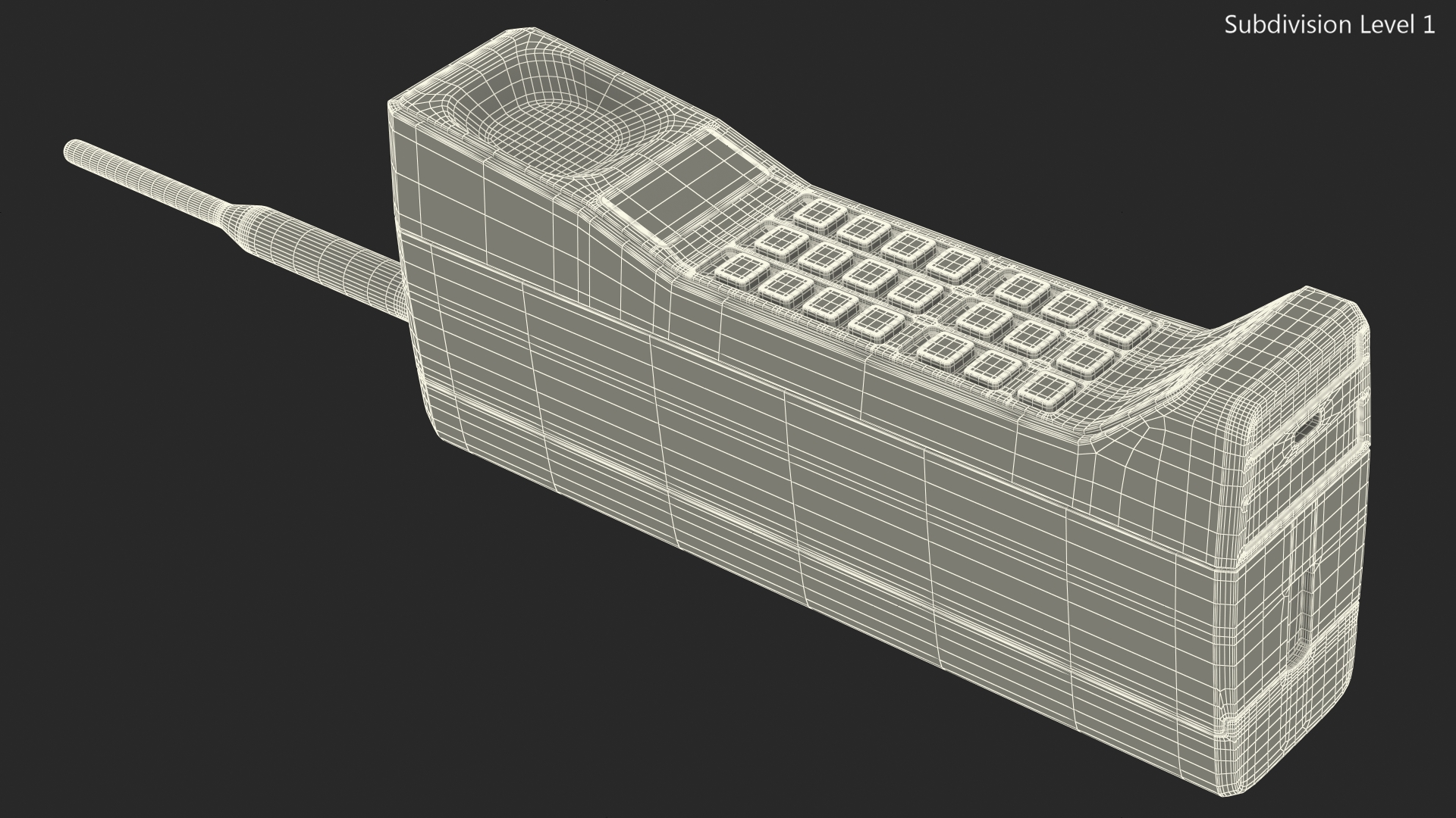 3D Motorola DynaTAC 8000X Vintage Mobile Phone model
