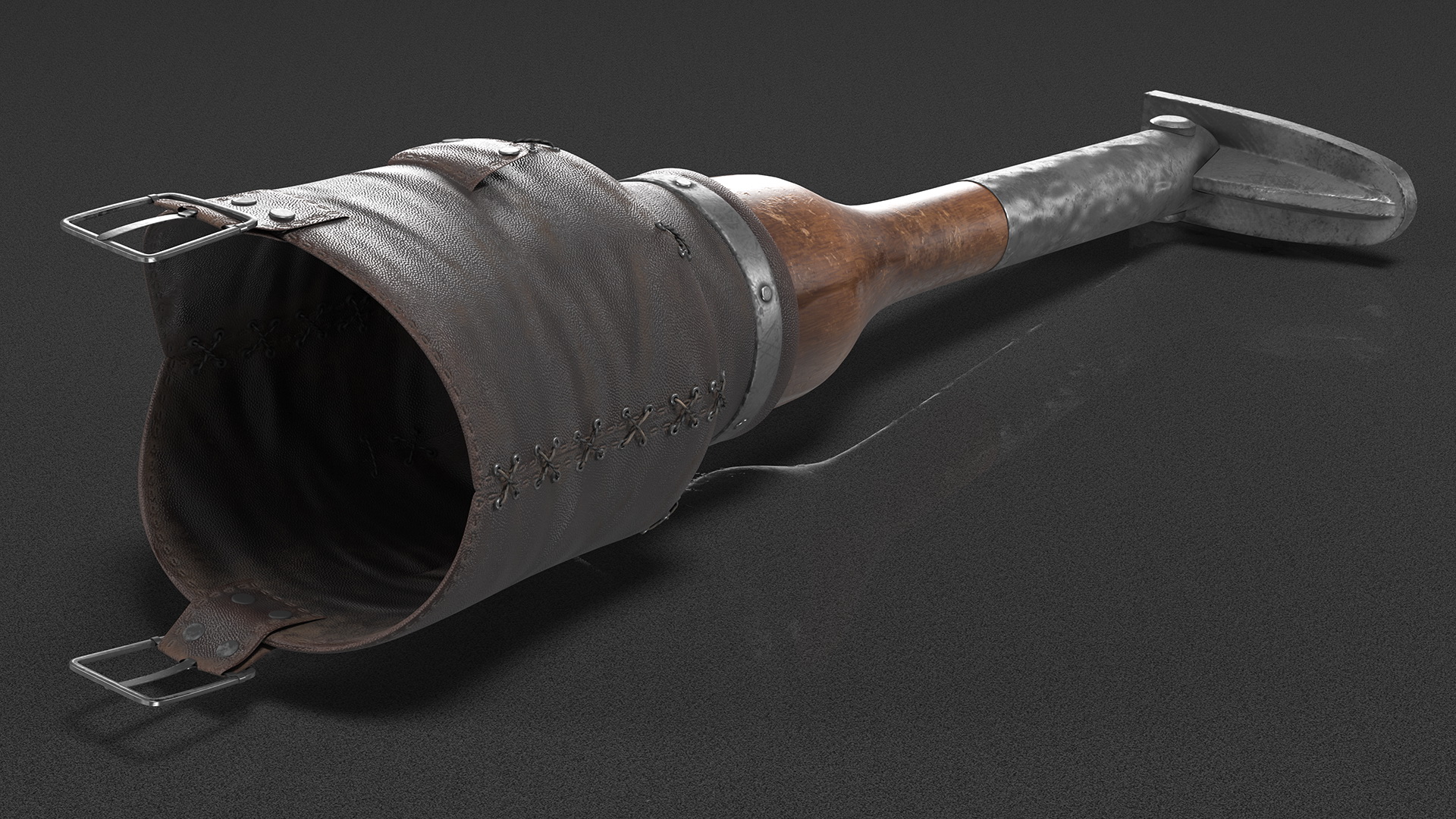 Vintage Pirate Prosthetic Leg 3D model