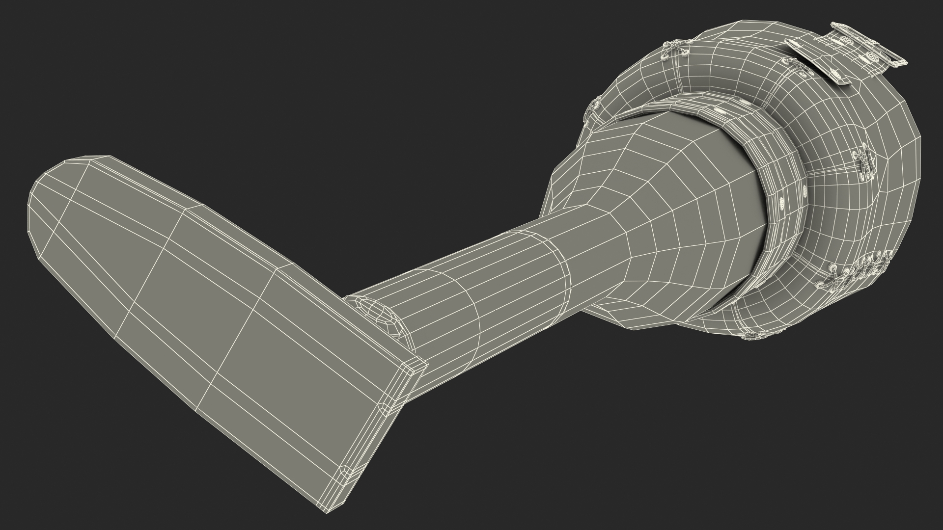 Vintage Pirate Prosthetic Leg 3D model