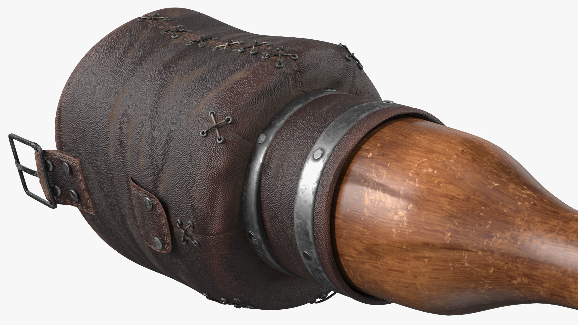 Vintage Pirate Prosthetic Leg 3D model