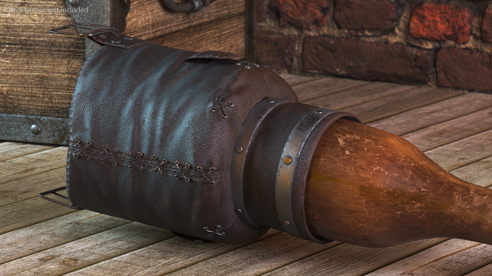 Vintage Pirate Prosthetic Leg 3D model