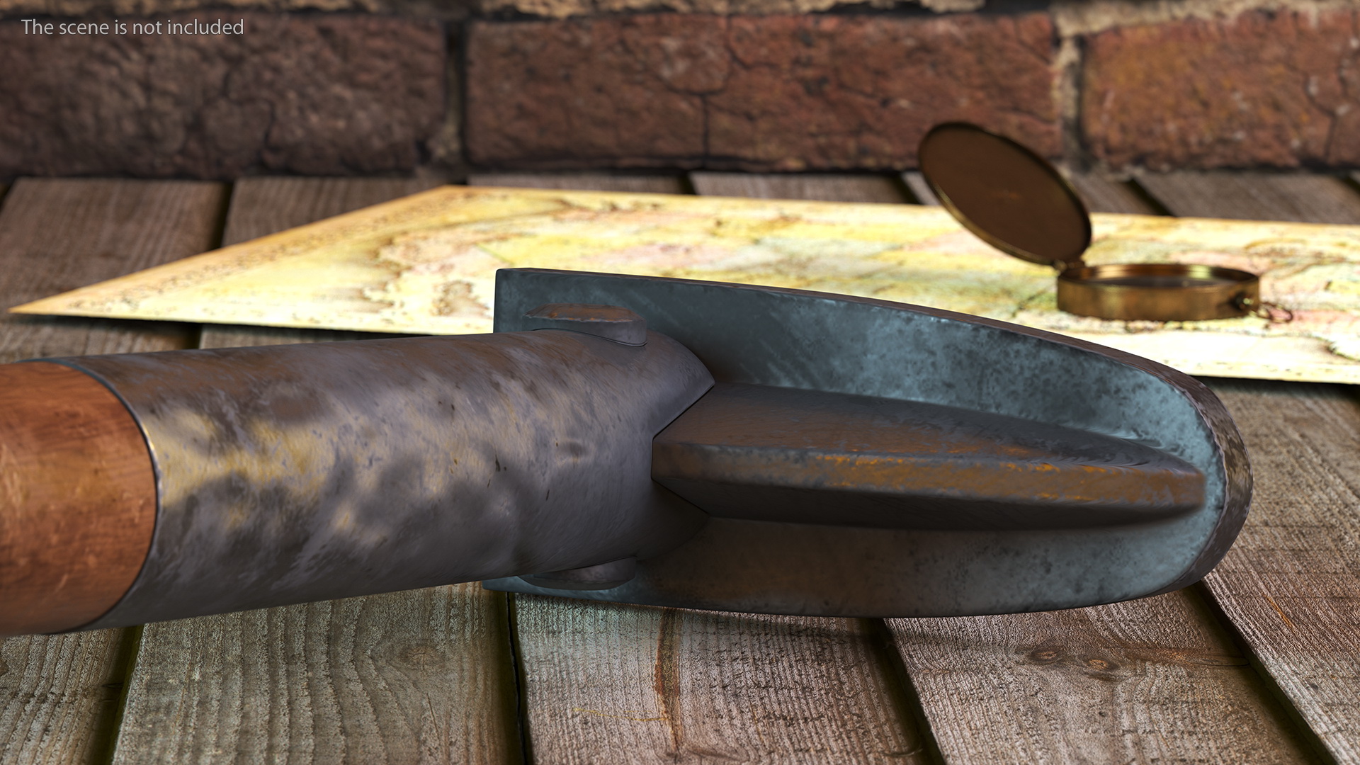 Vintage Pirate Prosthetic Leg 3D model