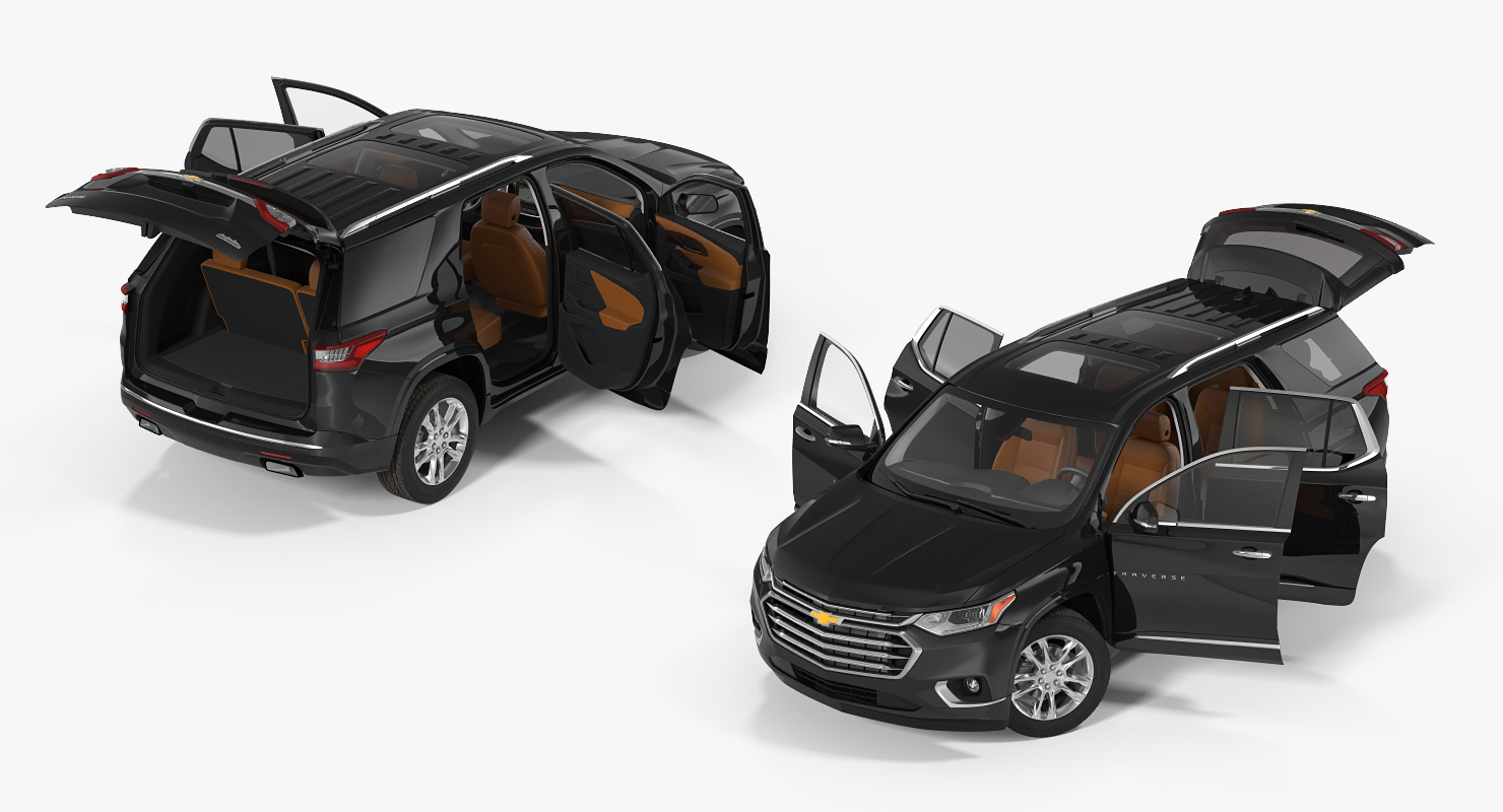 3D Chevrolet Traverse SUV 2018 Simple Interior model