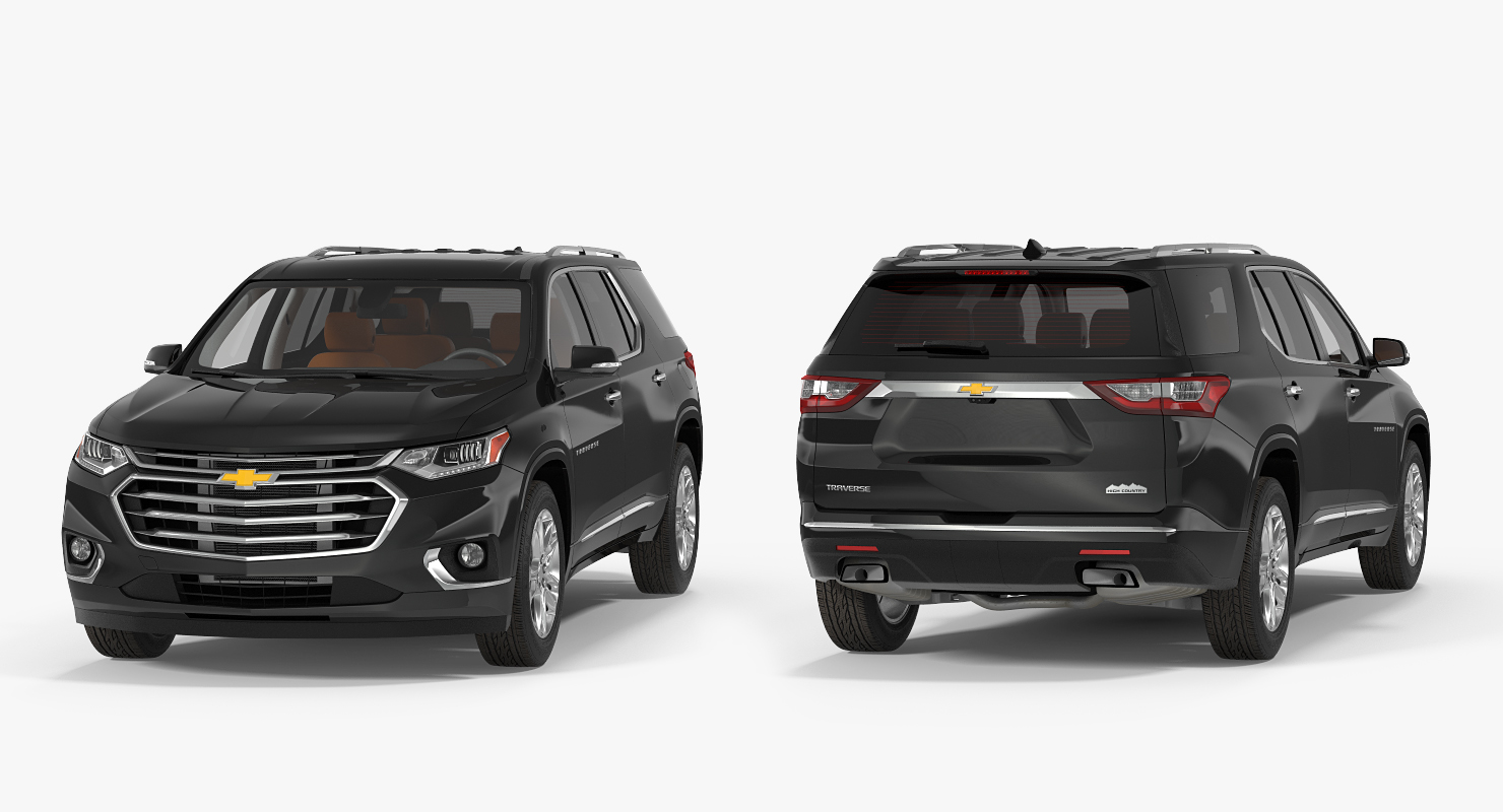 3D Chevrolet Traverse SUV 2018 Simple Interior model
