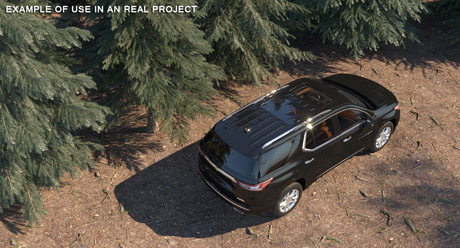 3D Chevrolet Traverse SUV 2018 Simple Interior model
