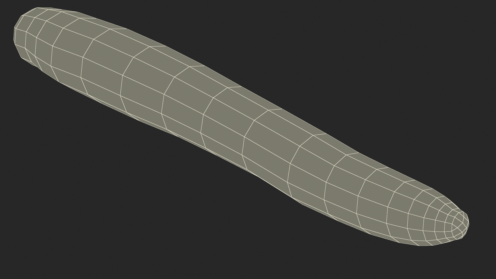 3D Long Cucumber model