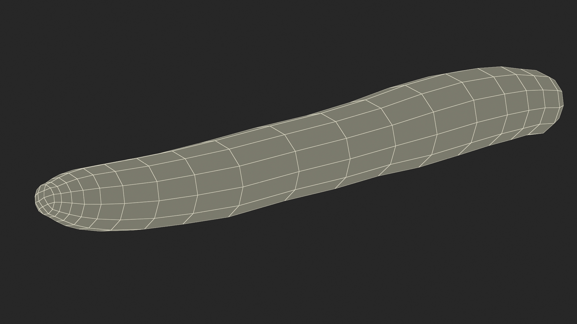 3D Long Cucumber model
