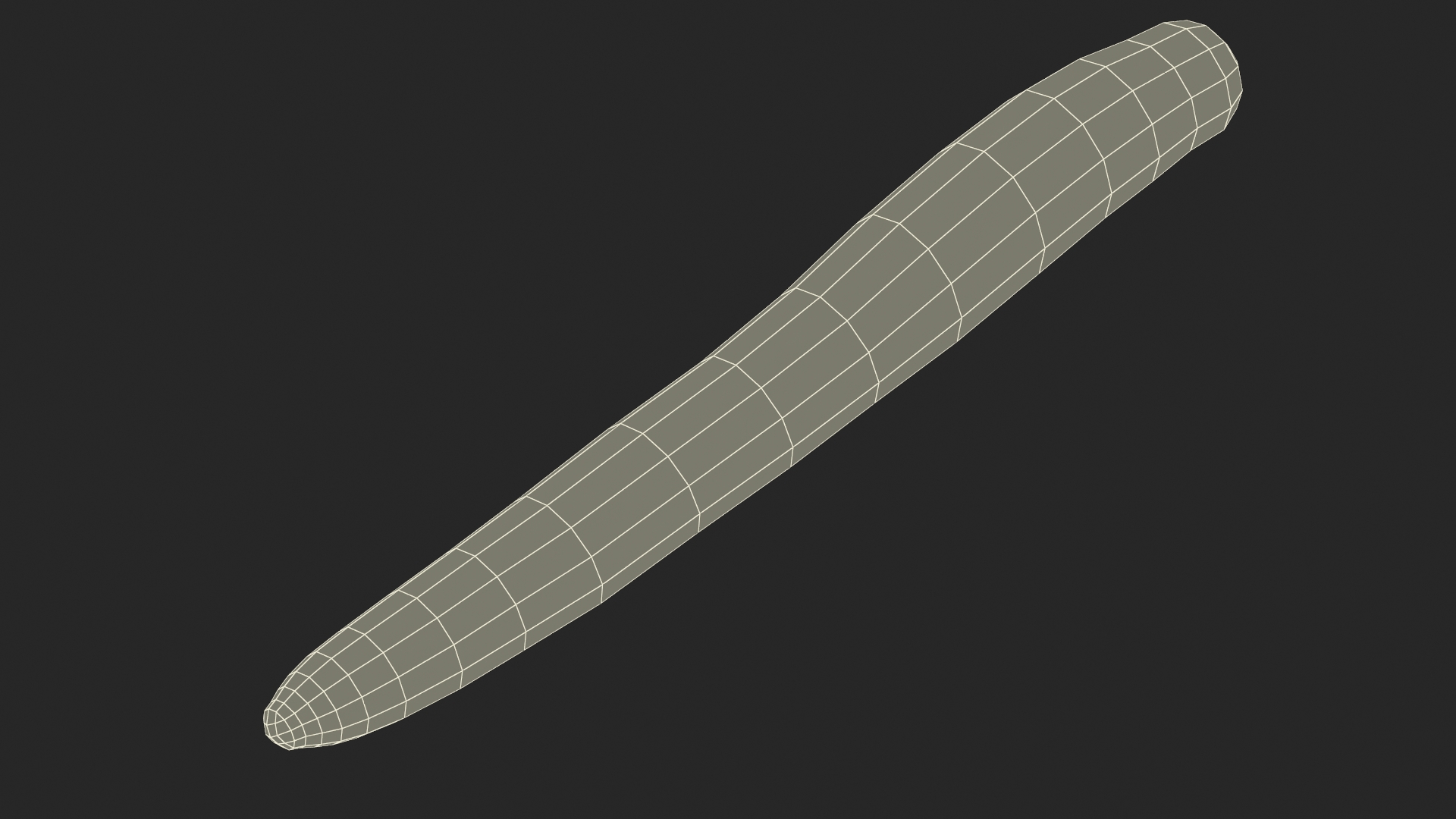 3D Long Cucumber model