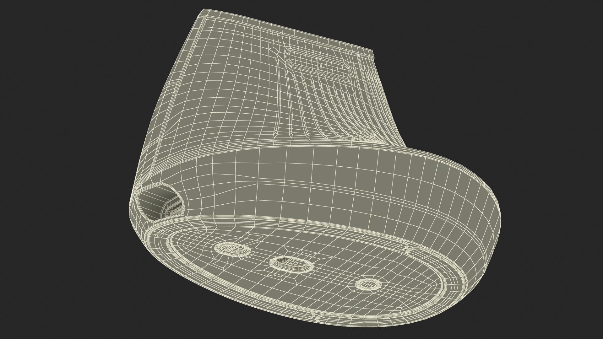 Wireless Mouse Vertical White 3D model