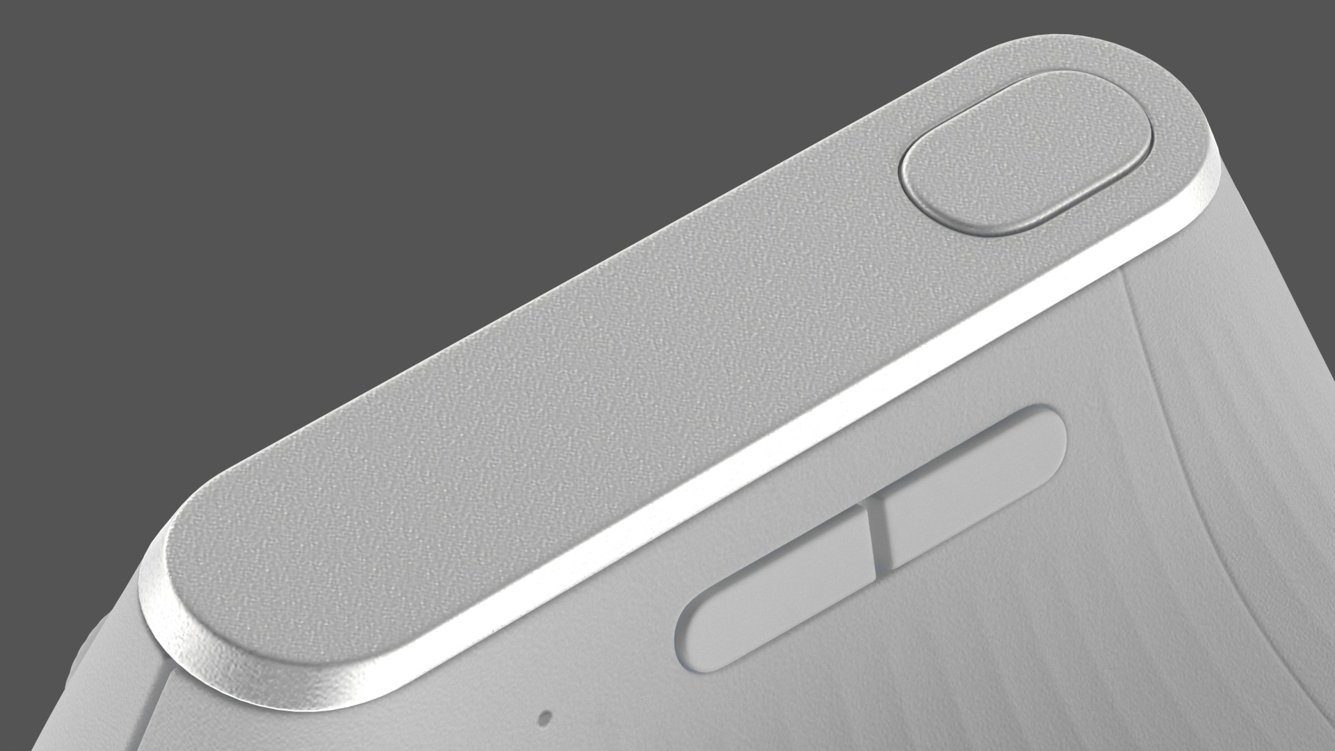 Wireless Mouse Vertical White 3D model