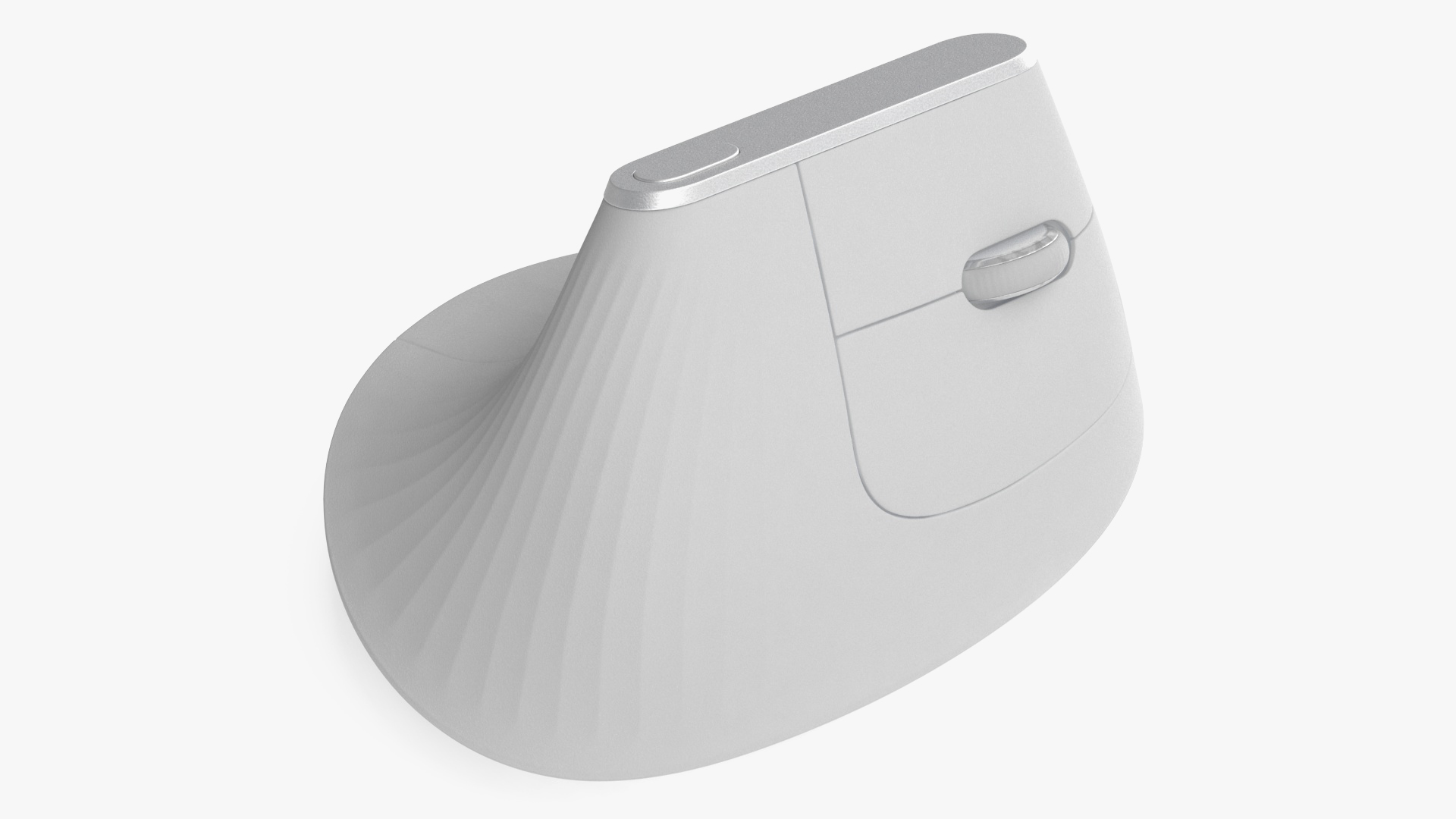 Wireless Mouse Vertical White 3D model