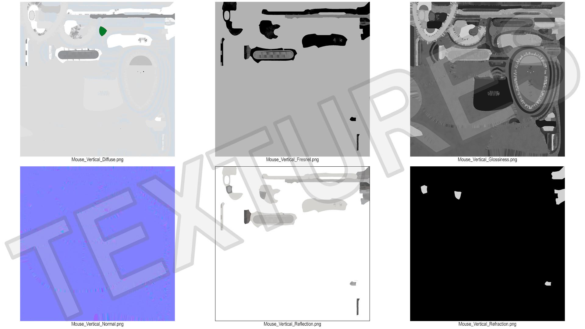 Wireless Mouse Vertical White 3D model