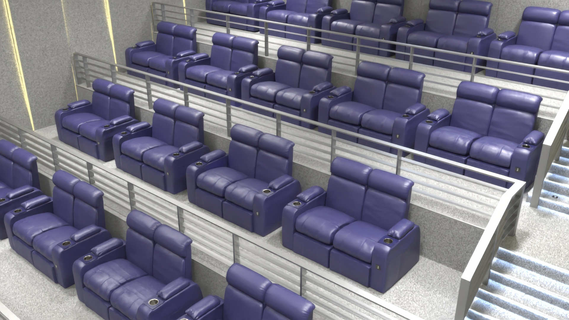 3D Small Cinema Interior