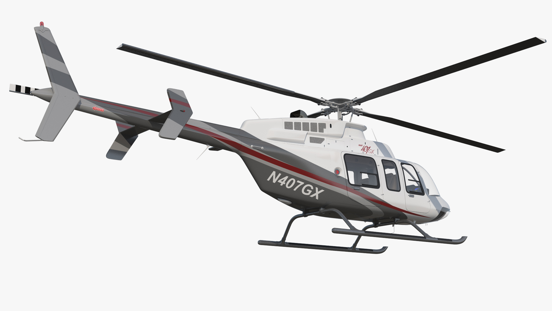 3D model Bell 407 GX Utility Helicopter