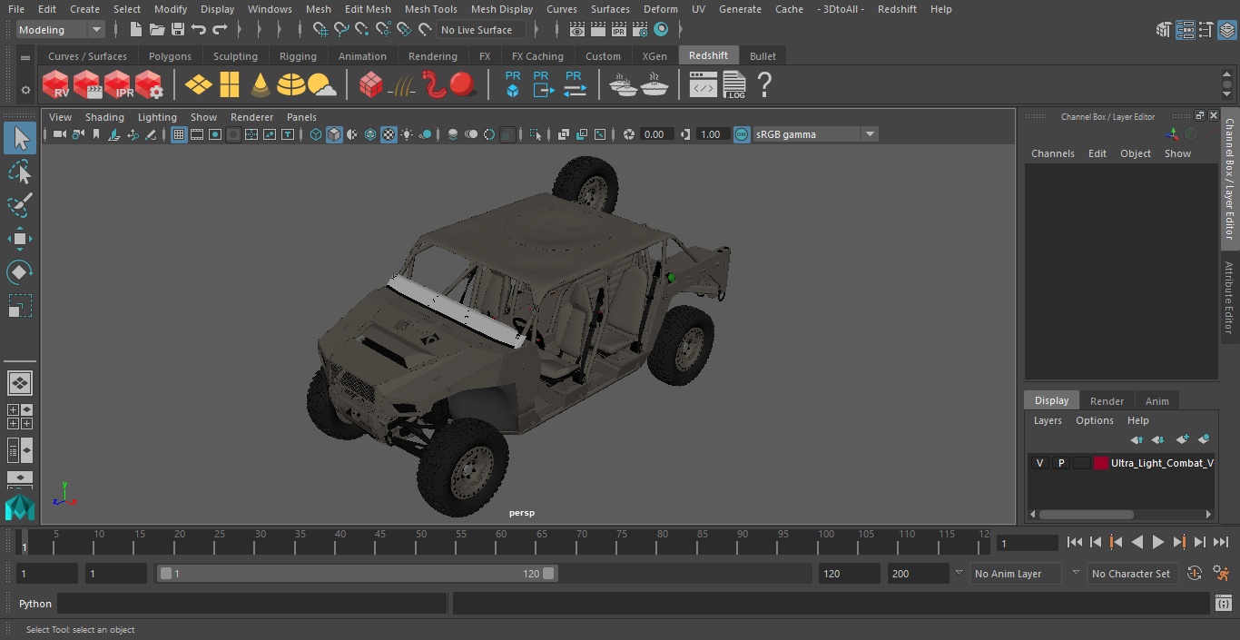 3D Ultra Light Combat Vehicle