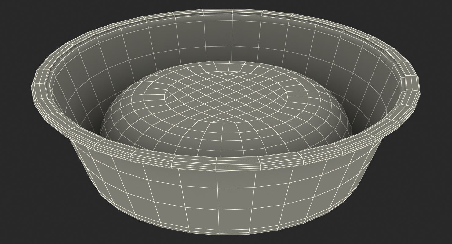3D Empty Stainless Steel Bowl