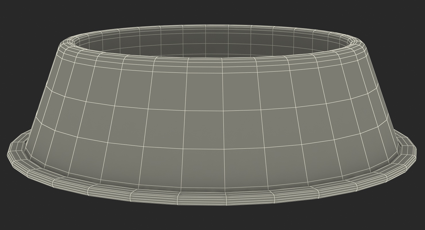 3D Empty Stainless Steel Bowl