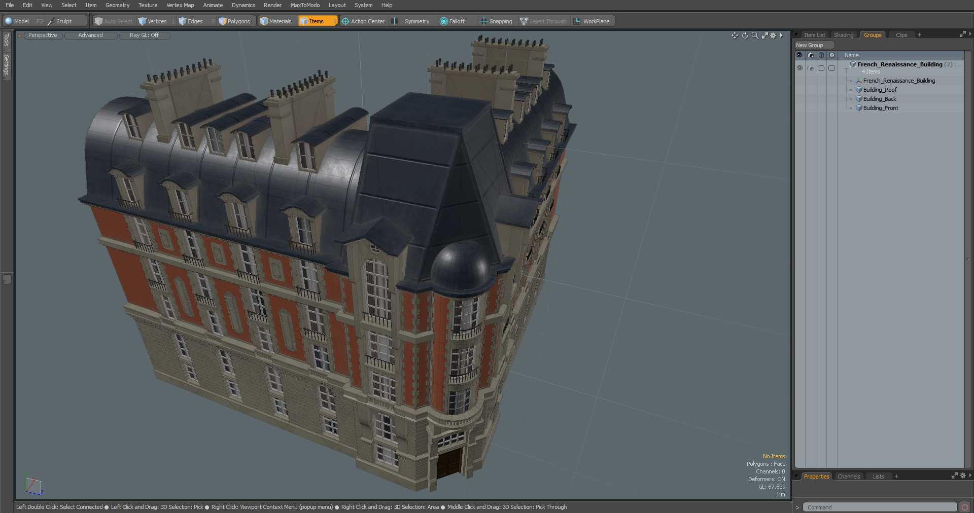 French Renaissance Building 3D
