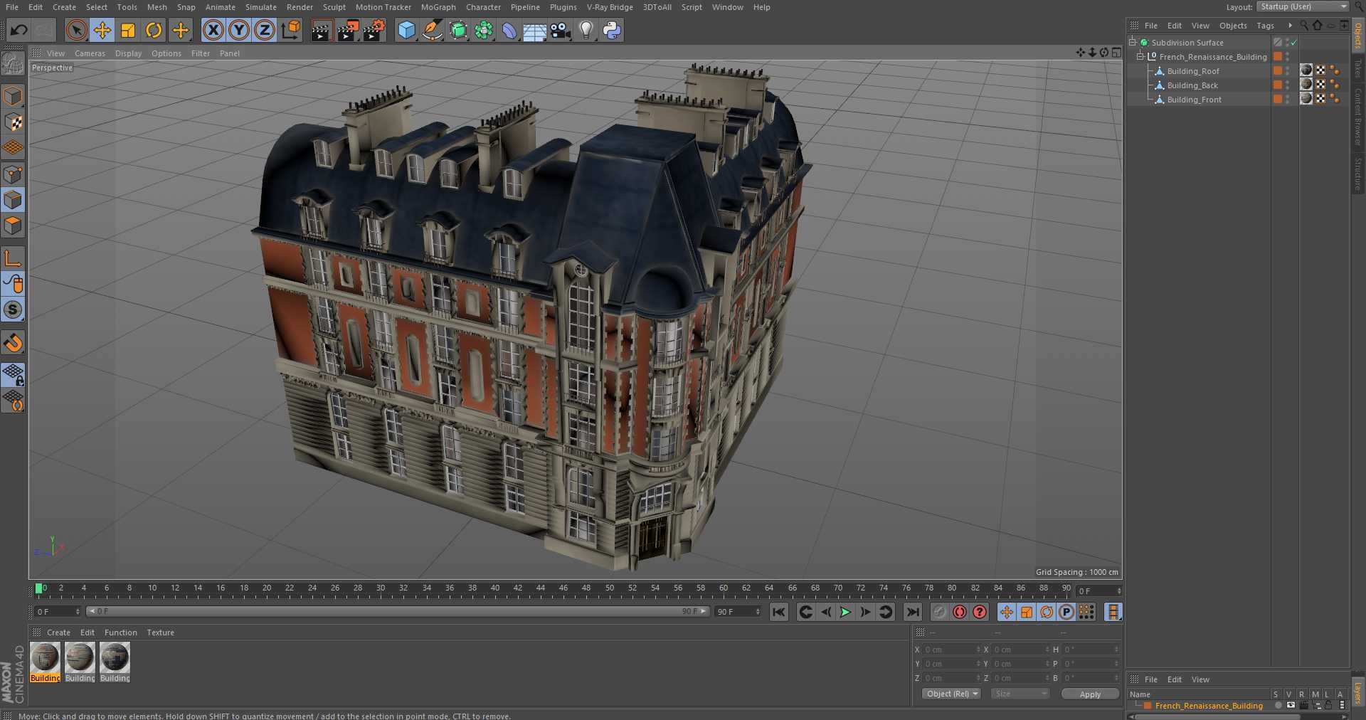 French Renaissance Building 3D