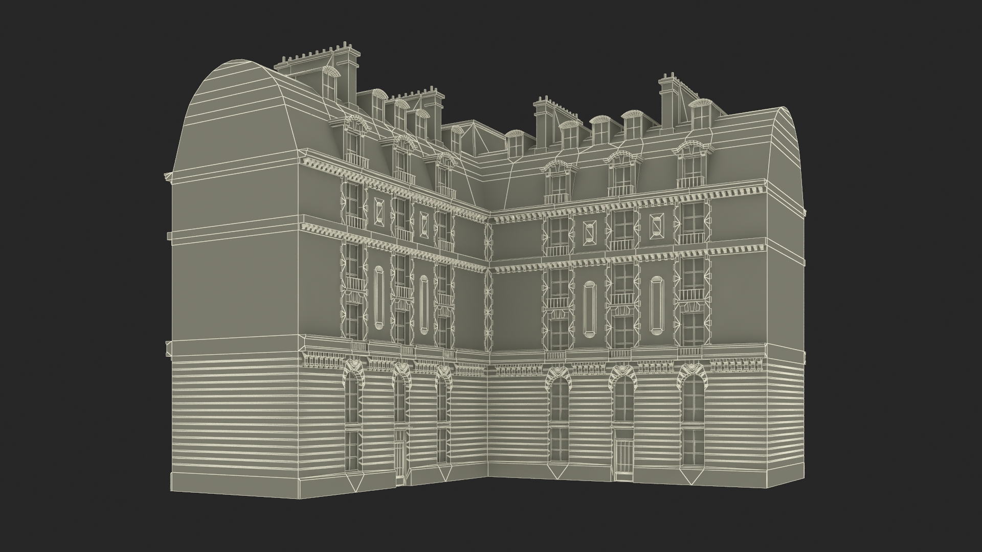 French Renaissance Building 3D