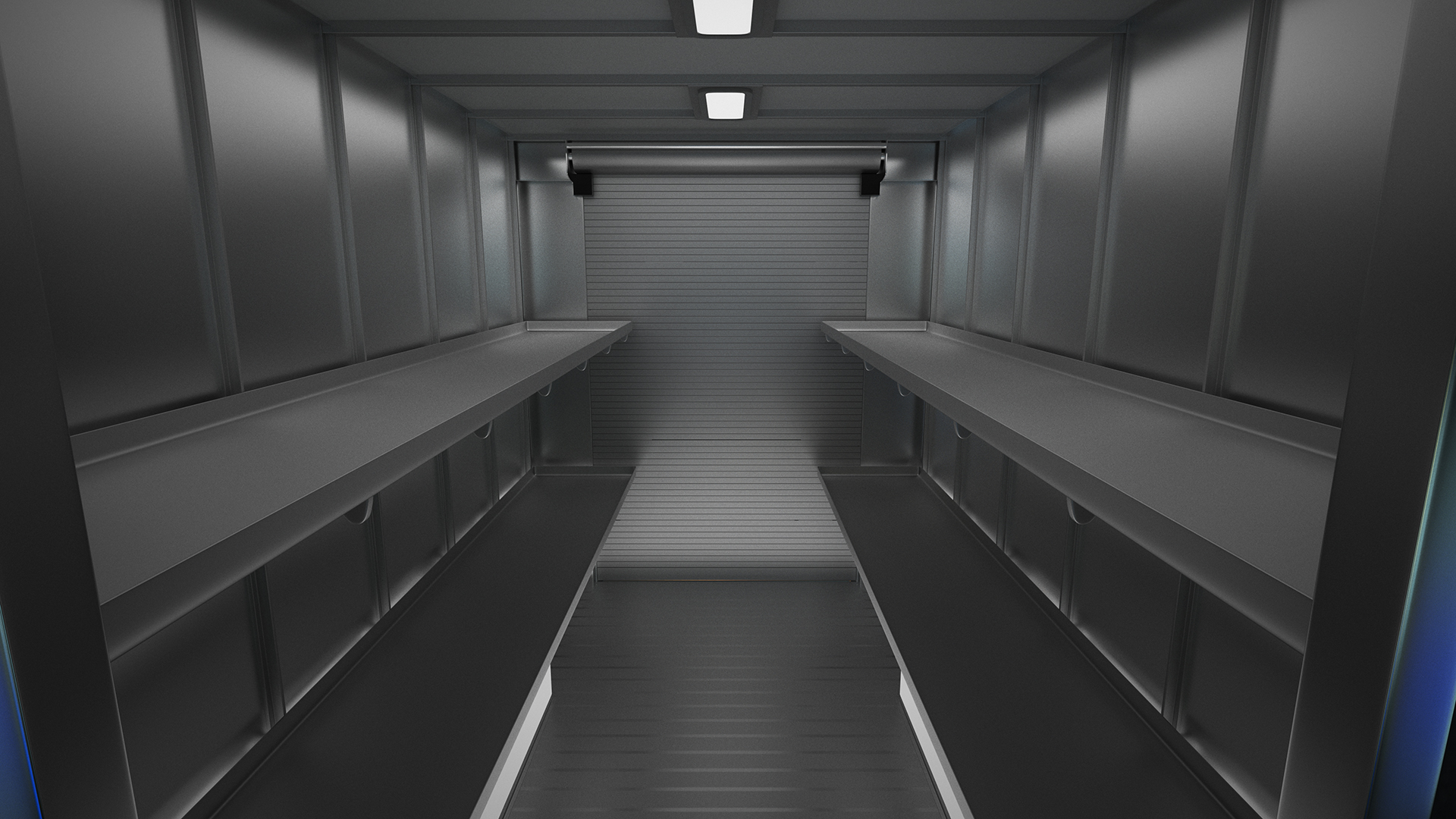 3D Urban Delivery Truck Rigged for Cinema 4D