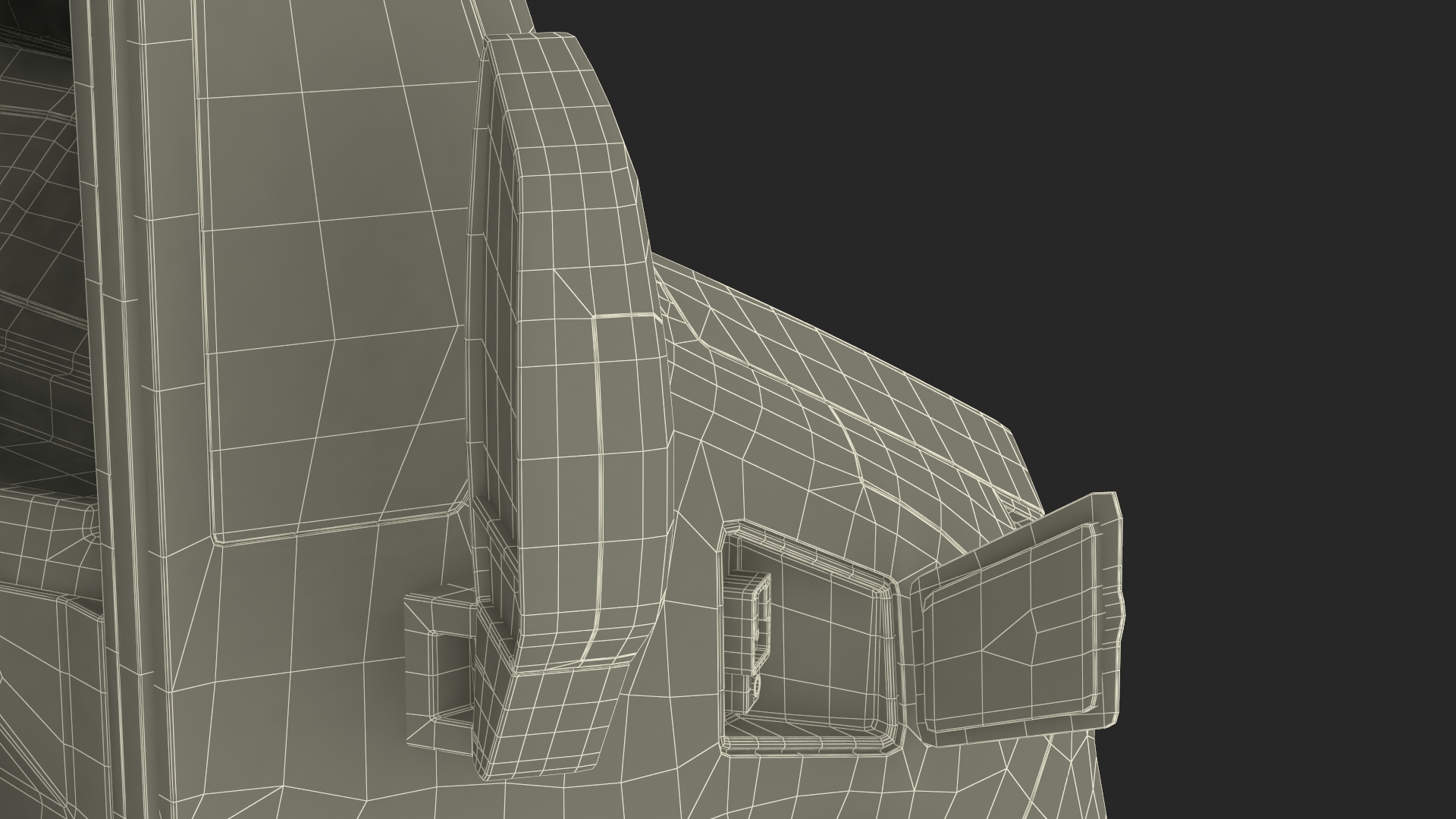 3D Urban Delivery Truck Rigged for Cinema 4D