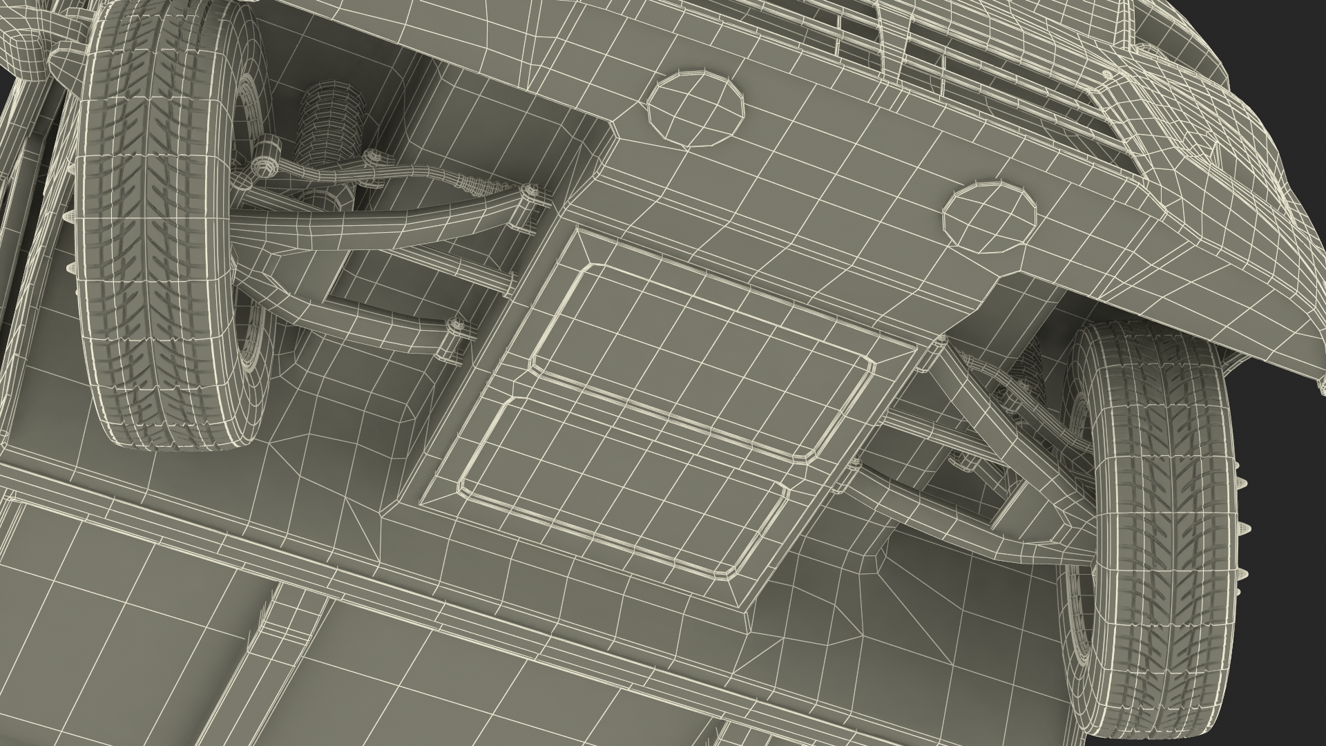 3D Urban Delivery Truck Rigged for Cinema 4D