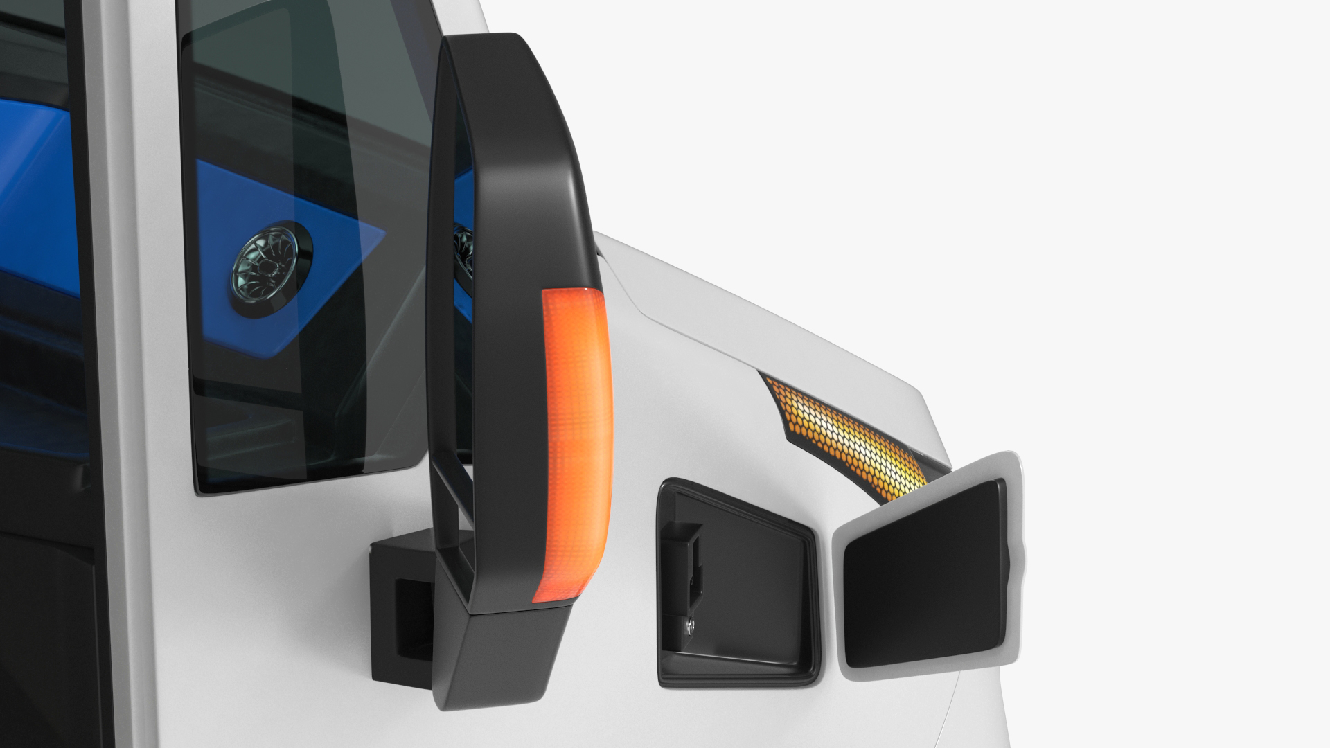 3D Urban Delivery Truck Rigged for Cinema 4D