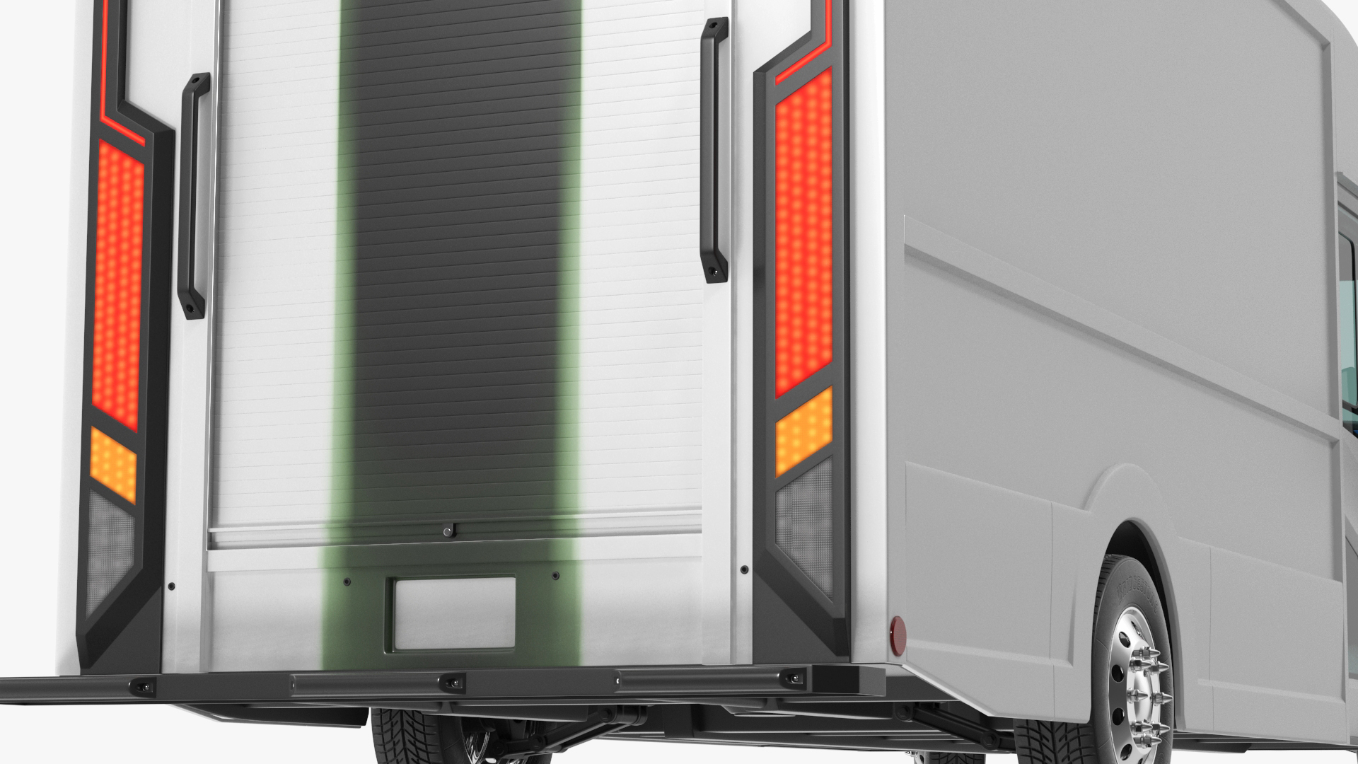 3D Urban Delivery Truck Rigged for Cinema 4D