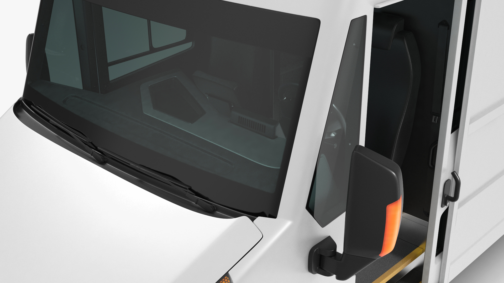 3D Urban Delivery Truck Rigged for Cinema 4D