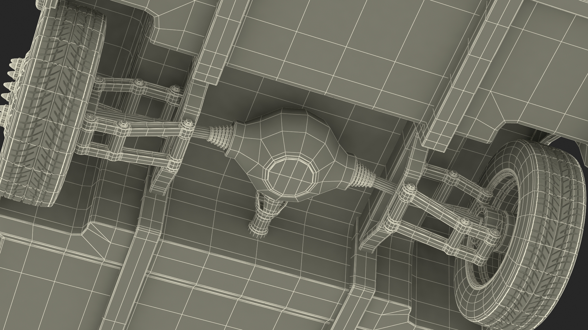 3D Urban Delivery Truck Rigged for Cinema 4D