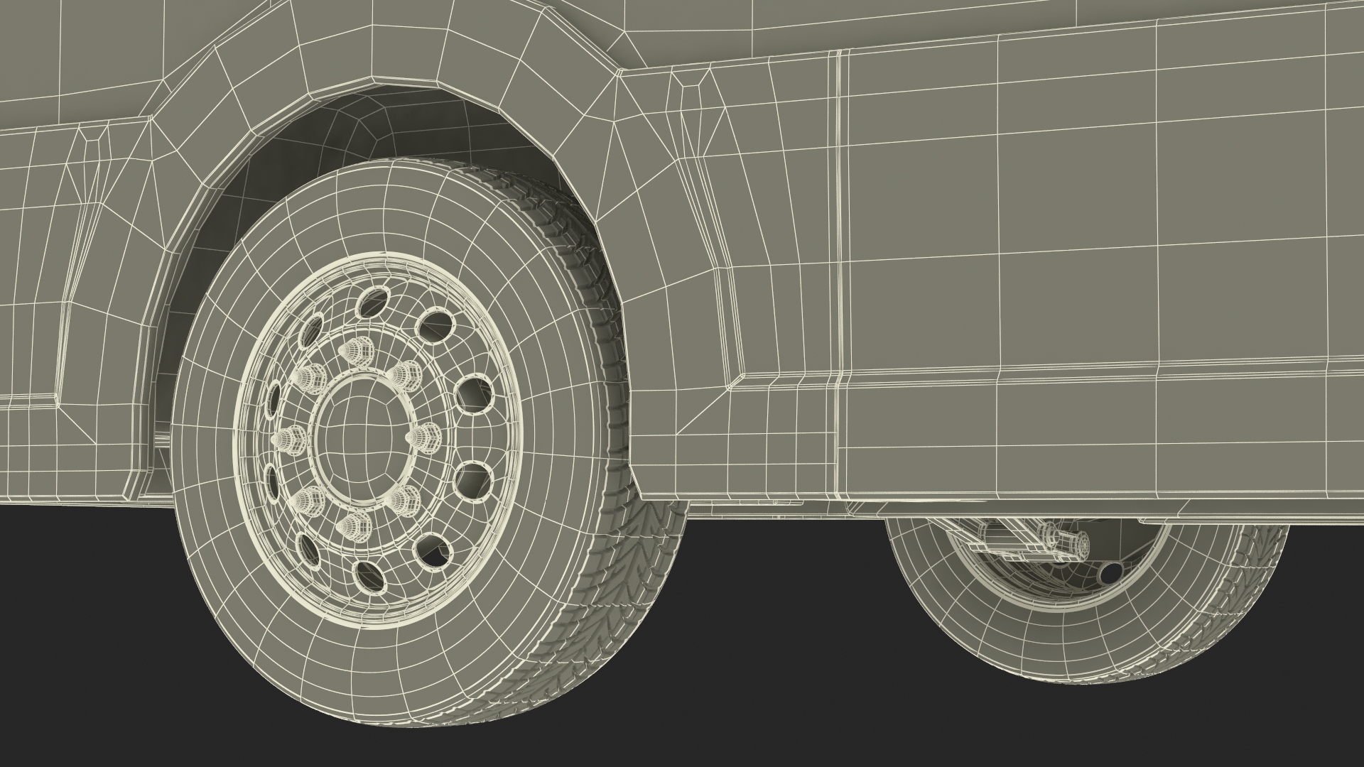 3D Urban Delivery Truck Rigged for Cinema 4D