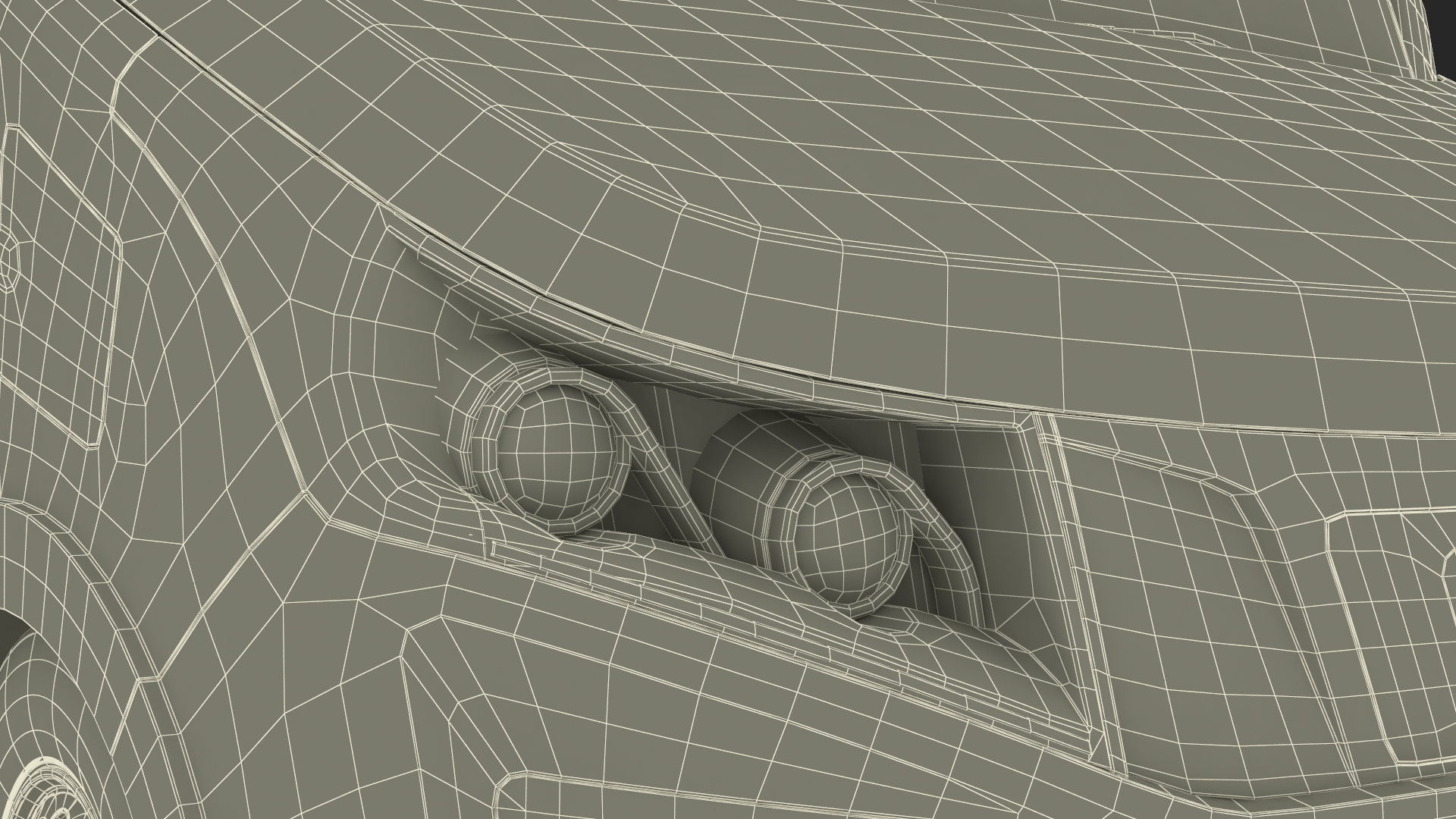 3D Urban Delivery Truck Rigged for Cinema 4D