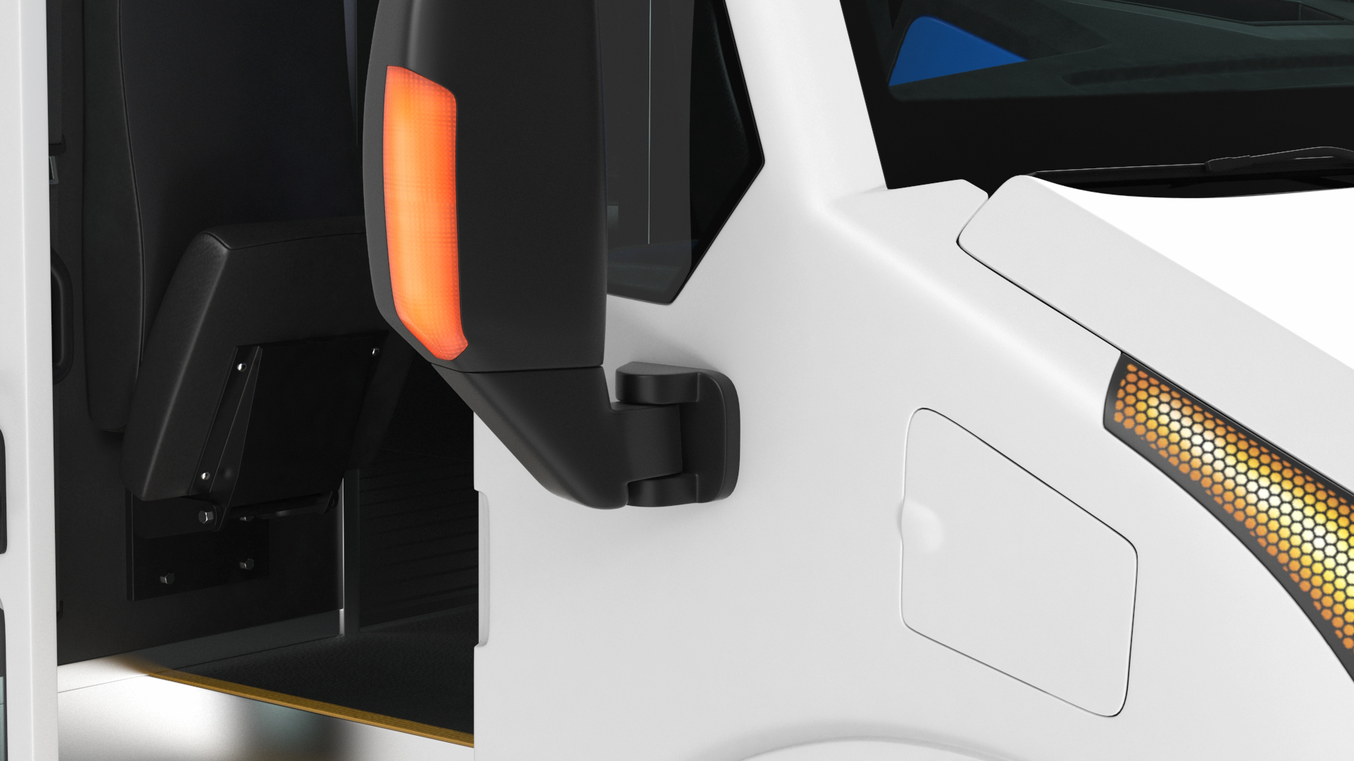 3D Urban Delivery Truck Rigged for Cinema 4D