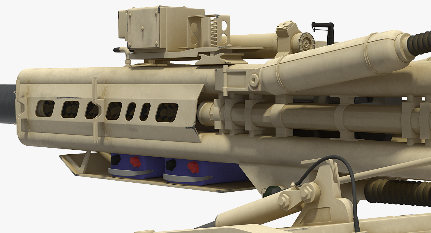 155mm M777 Howitzer Desert Towing Position 3D