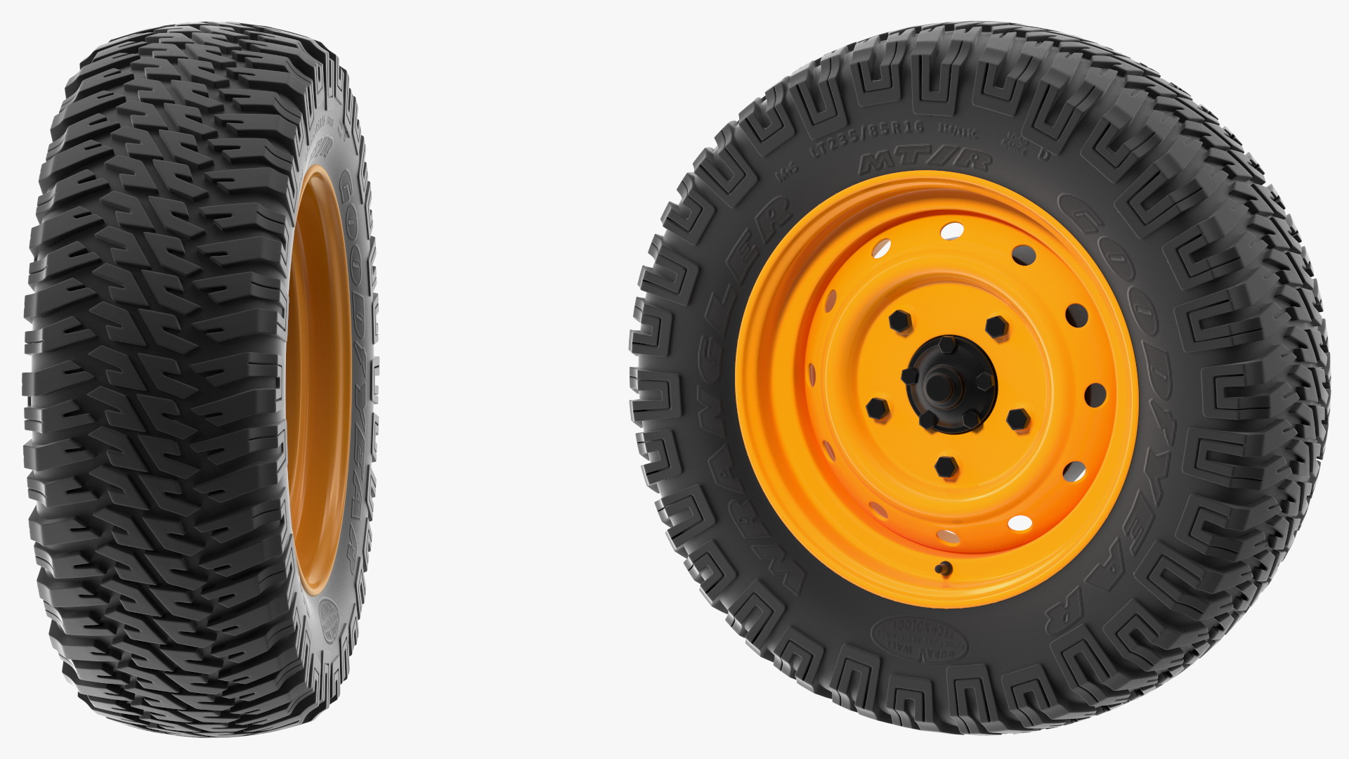 Goodyear Wrangler Mud Terrain Tyre 3D model