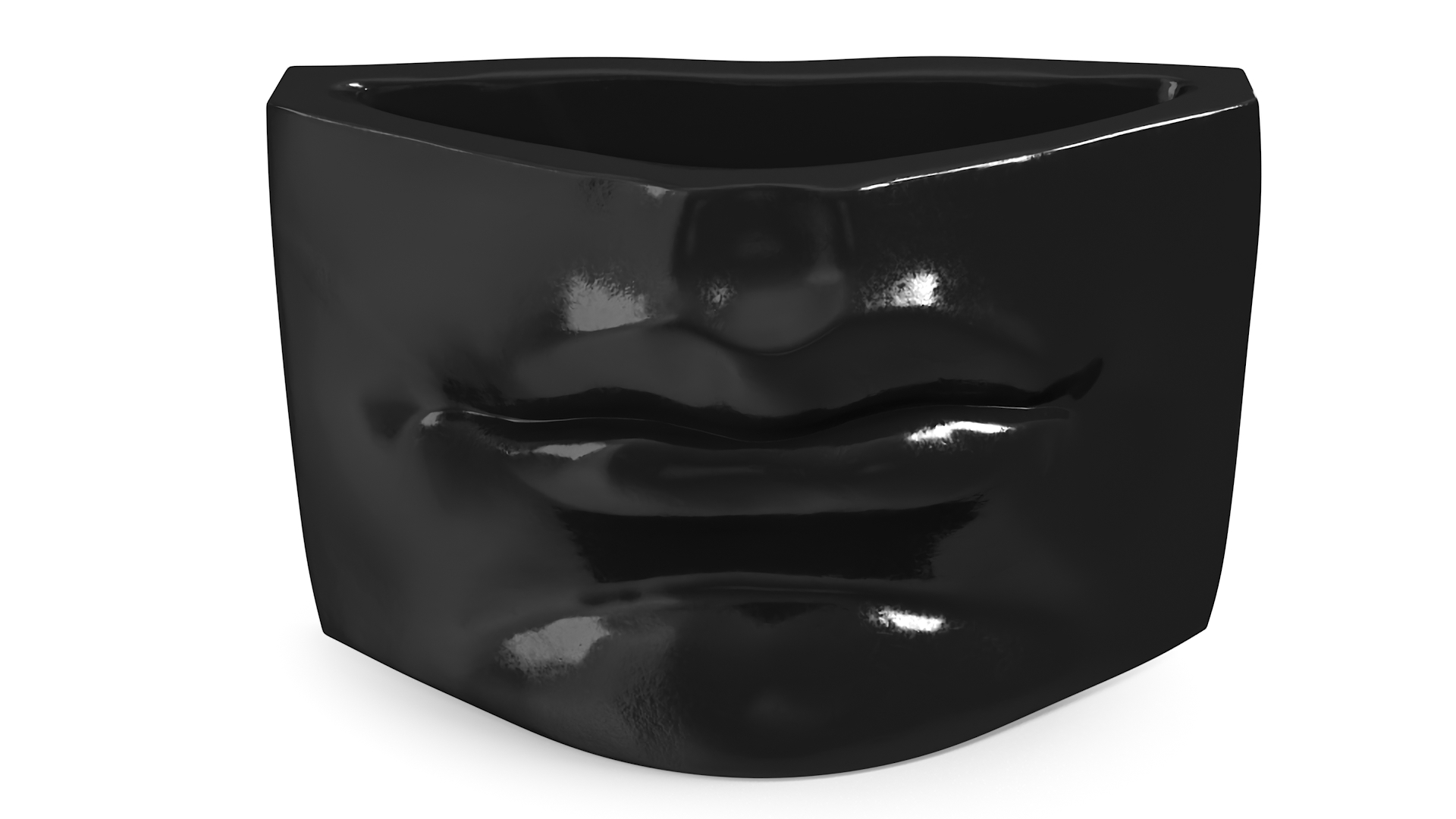 3D model Michelangelo David lips decor Black