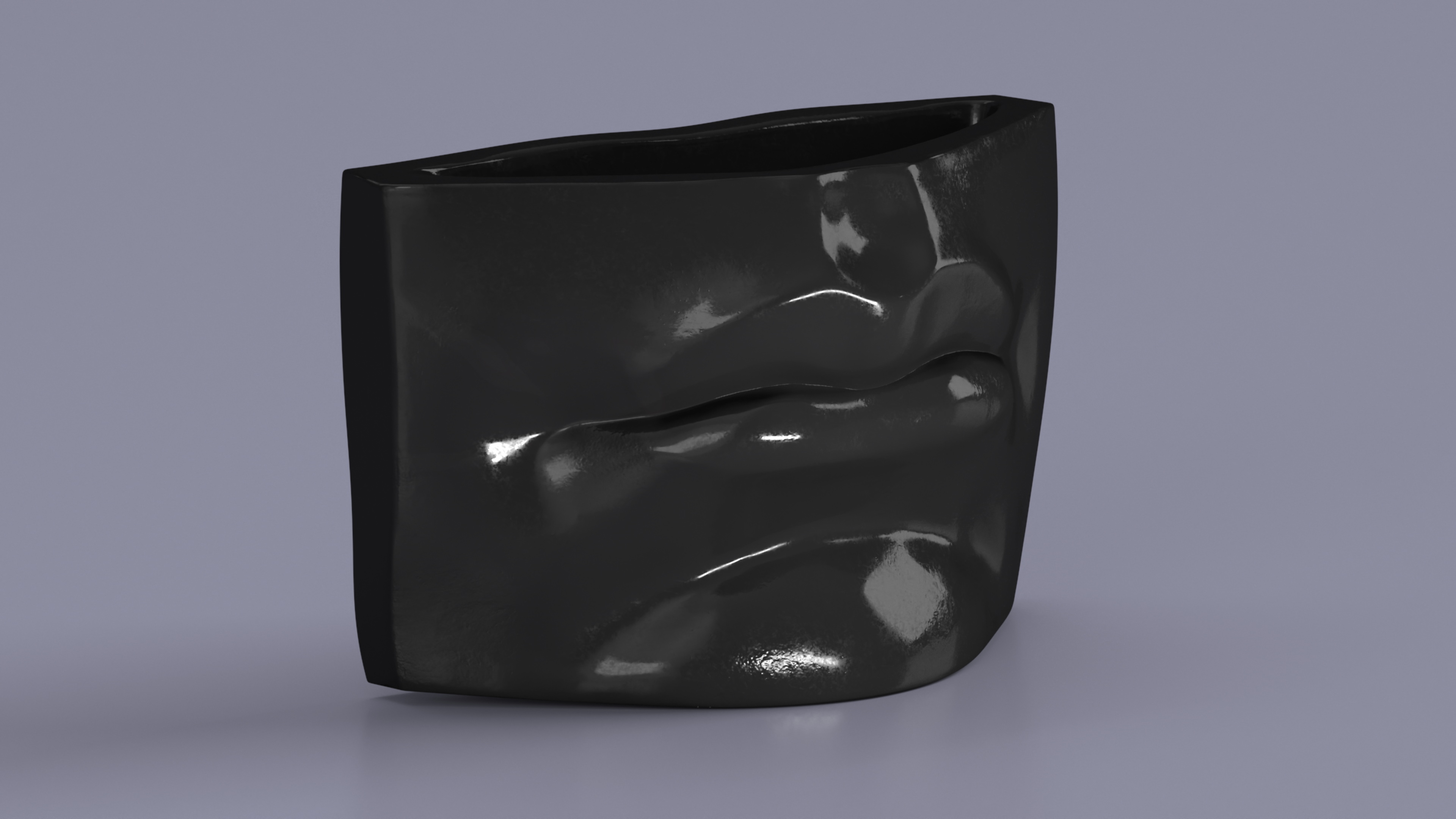 3D model Michelangelo David lips decor Black