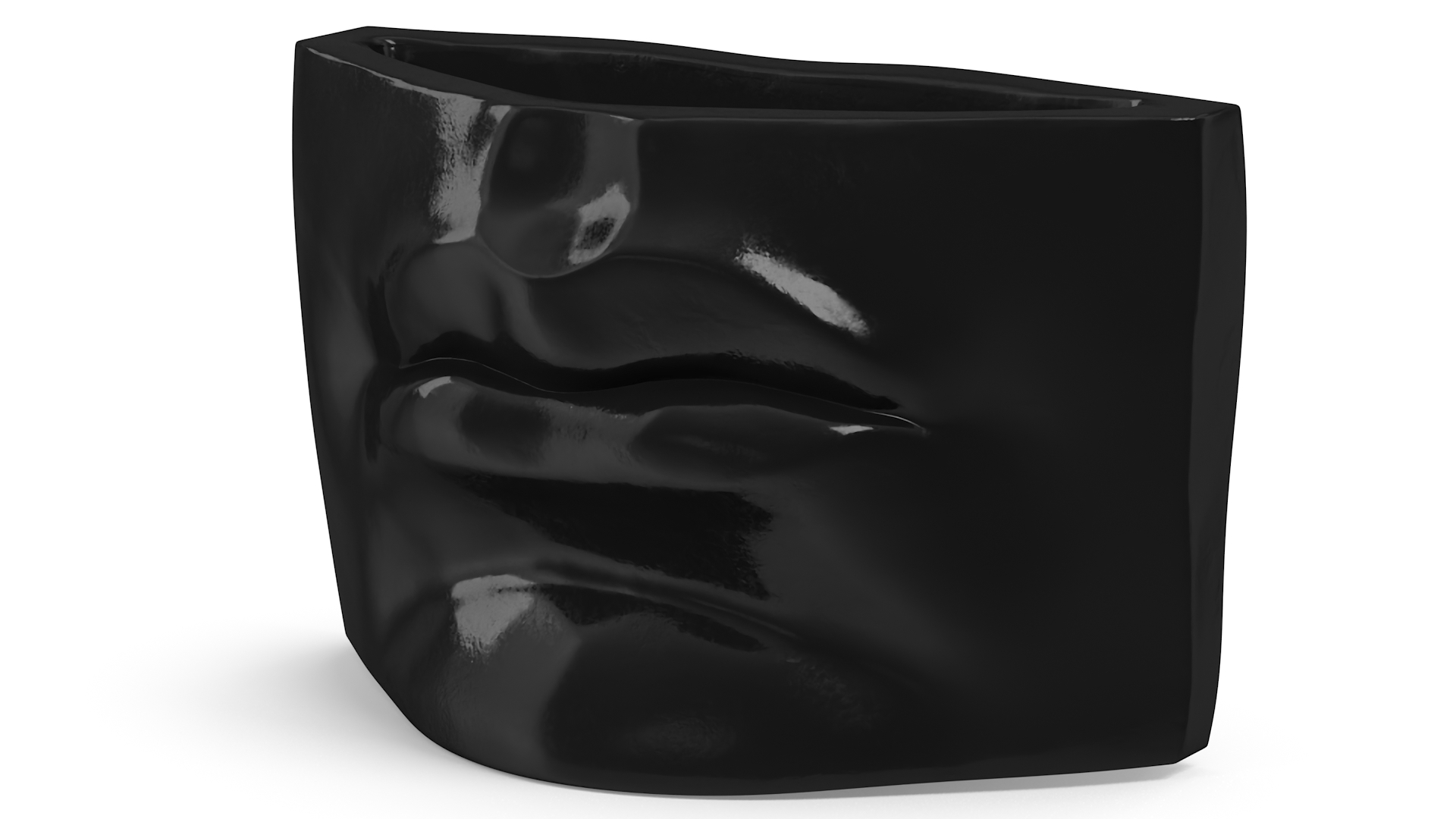 3D model Michelangelo David lips decor Black